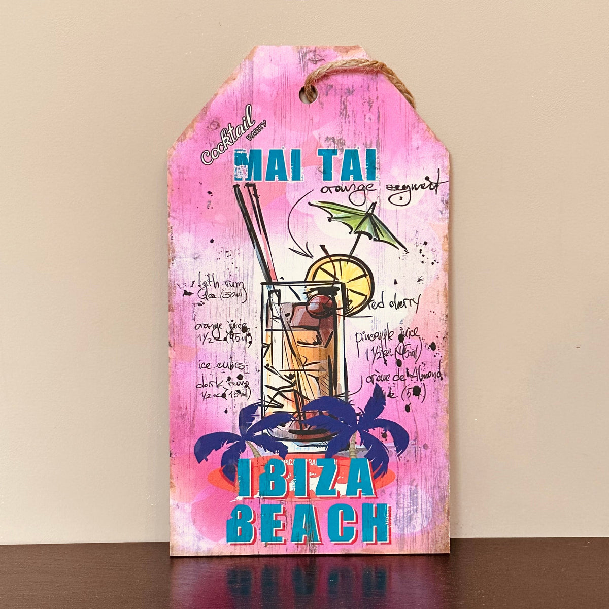 Ibiza cocktail Deco Bordjes