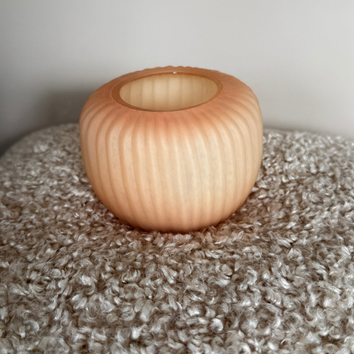 Waxinelicht houder perzik mat Light&living