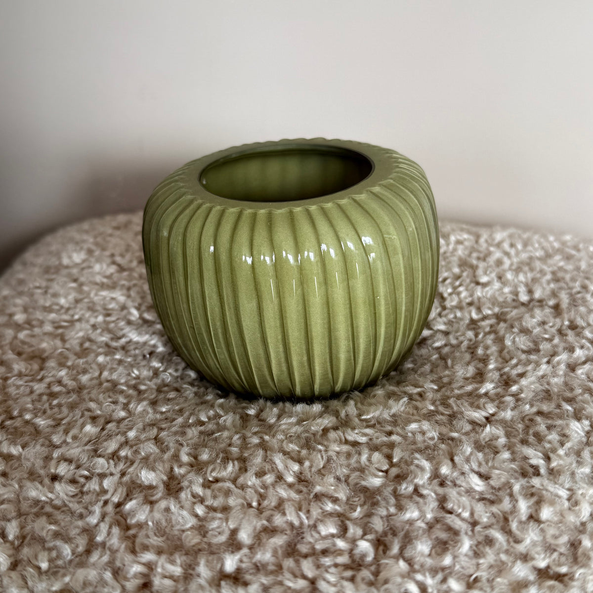 Waxinelicht houder Groen glans Light&living